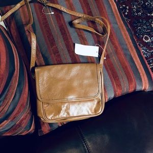 2 FOR $20 Vilma New Carmel Leather Crossbody